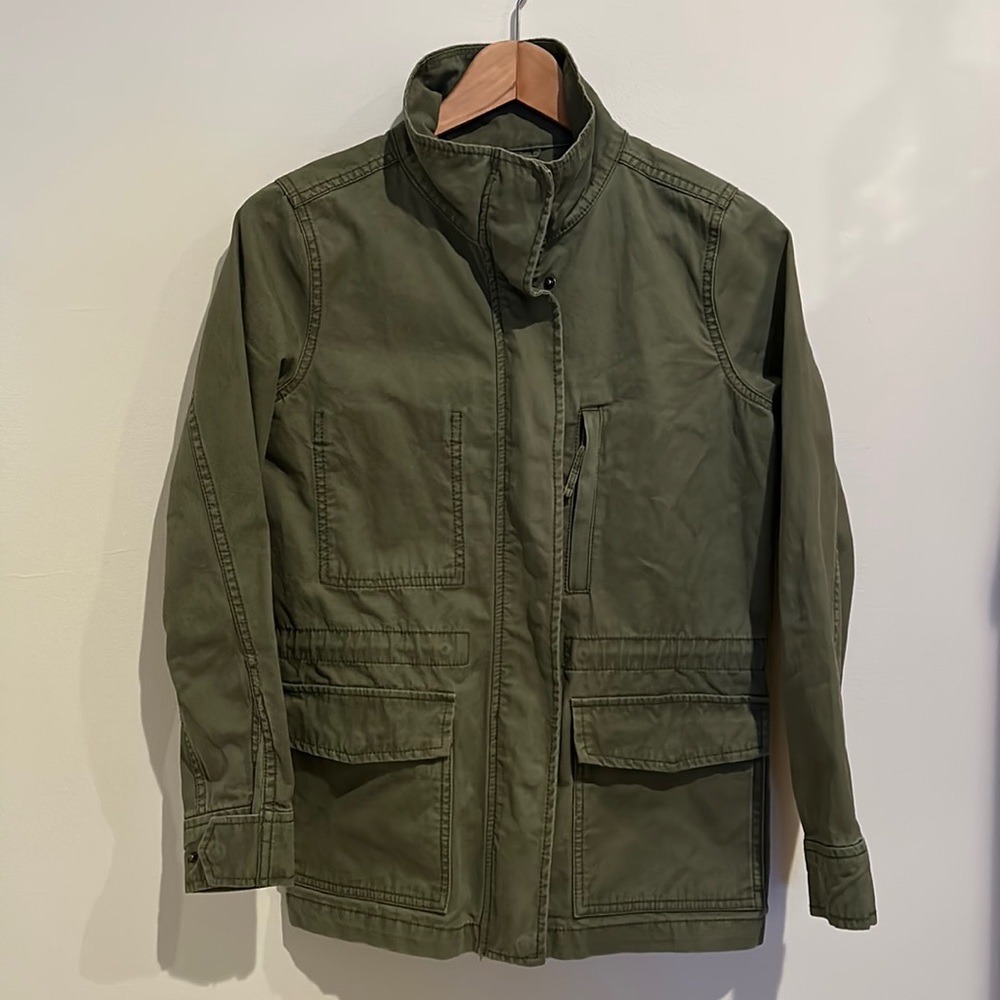 Madewell Passage jacket size XS olive green